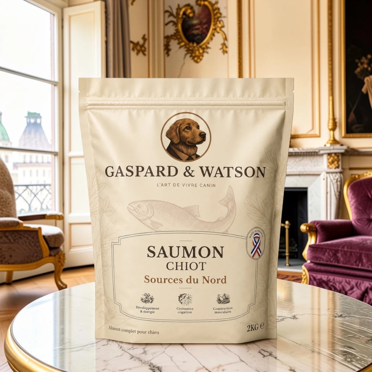 Saumon (chiot) sans céréales - Sources du Nord 2kg