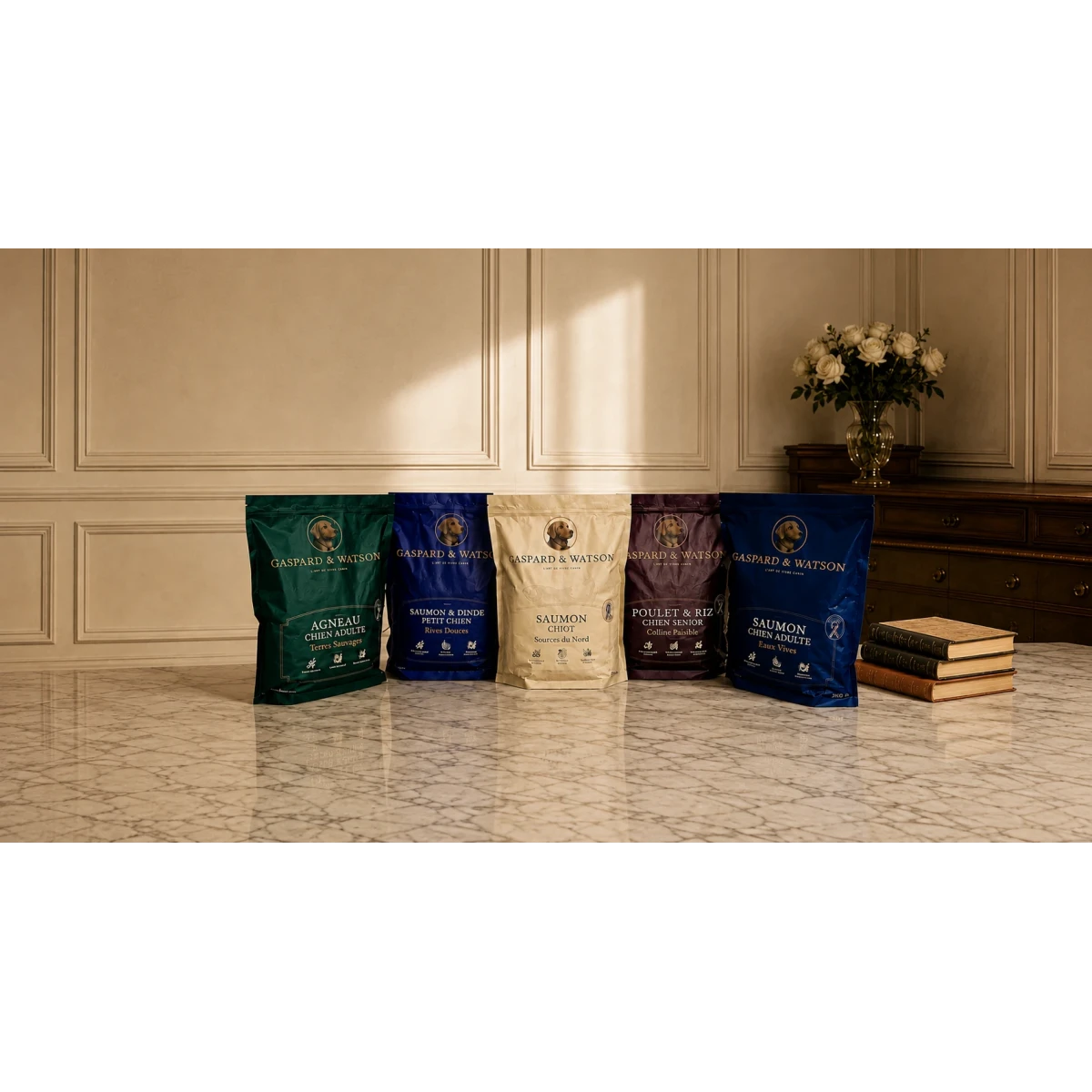 Croquettes premium pour chiens - Gaspard et Watson
